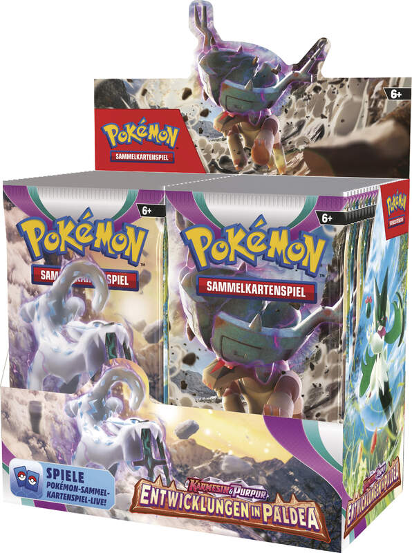 Pokémon Sammelkarten Booster Serie Karmesin & Purpur Entwicklungen in Paldea