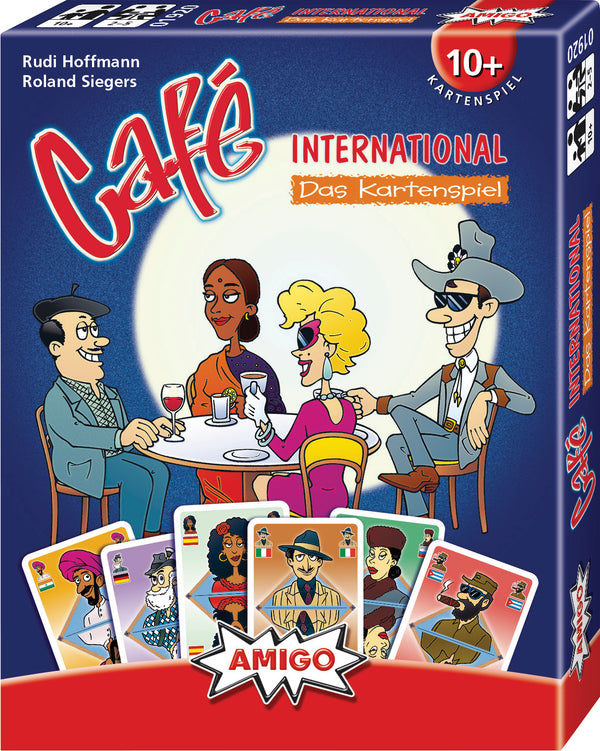 Cafe International Tolle Amigo Spiele für die ganze Familie sicher, schnell und günstig bei Kartenkönig kaufen. Heute vor 15 Uhr bestellen und wir versenden Taggleich. Viel Spaß beim Kartenspiel Spielen. 