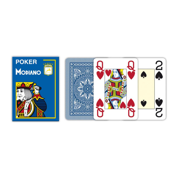 Modiano Poker Plastikkarten Blau
