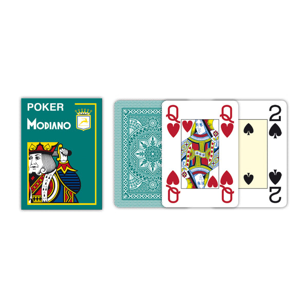 Modiano Poker Plastikkarten Dunkelgrün