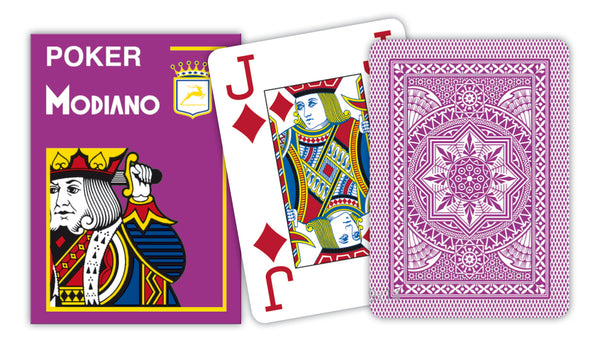 Modiano Poker Plastikkarten Violett