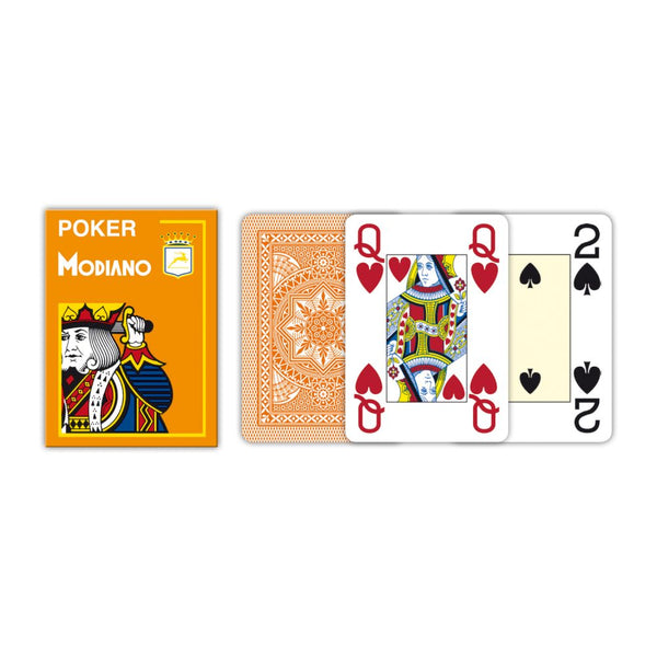 Modiano Poker Plastikkarten Orange