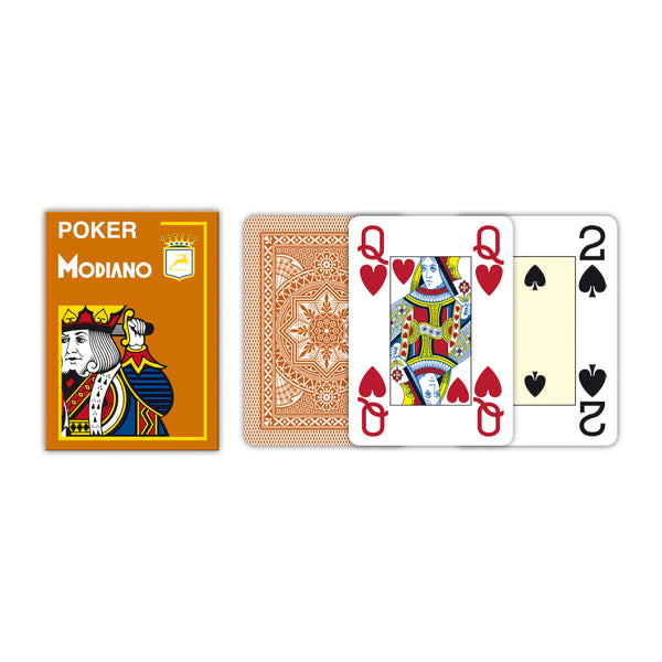 Modiano Poker Plastikkarten Braun
