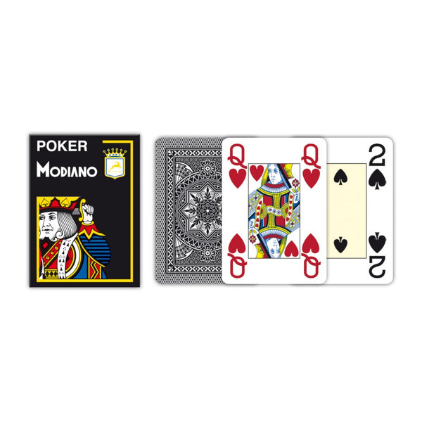 Modiano Poker Plastikkarten Schwarz