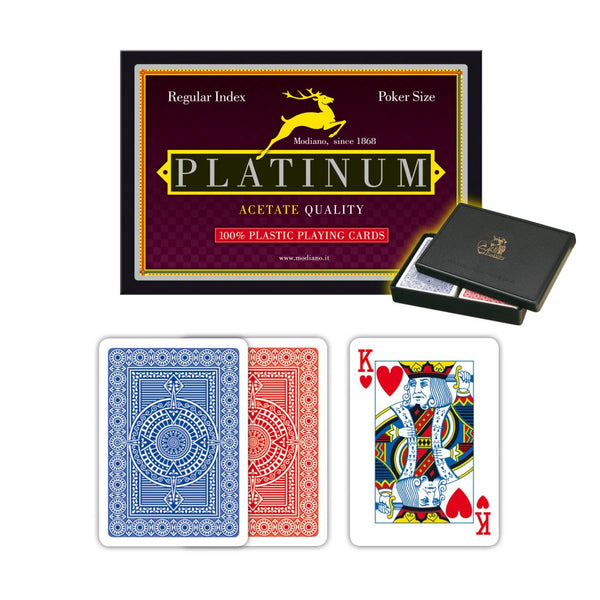 Modiano Platinum Acetate Spielkarten Set Regular Index