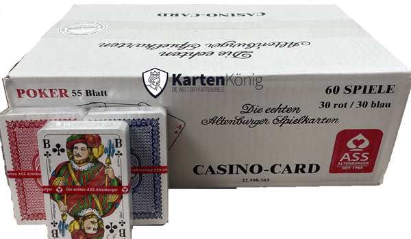 Altenburger Casino Card für die Gastronomie und für zuhause. Französisches Bild. Poker, Romme, Kanasta, Batak, Bridge.