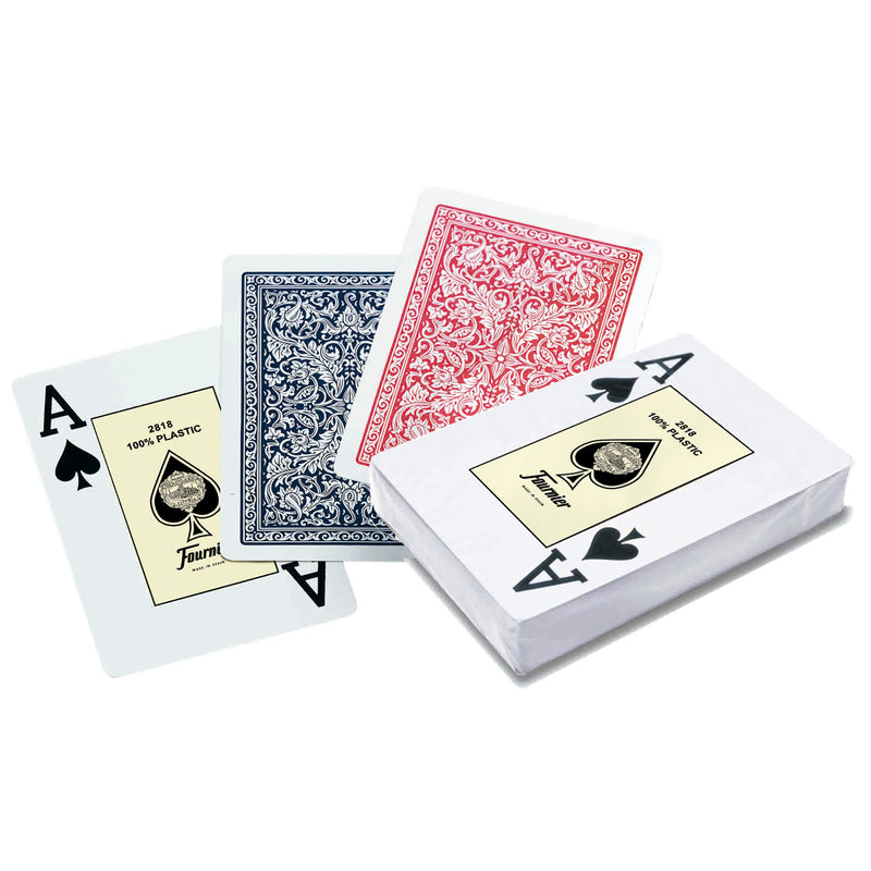 Pokerkarten für Profis. Plastik Pokerkarten von Fournier für den Pokerclub und Casinos. 