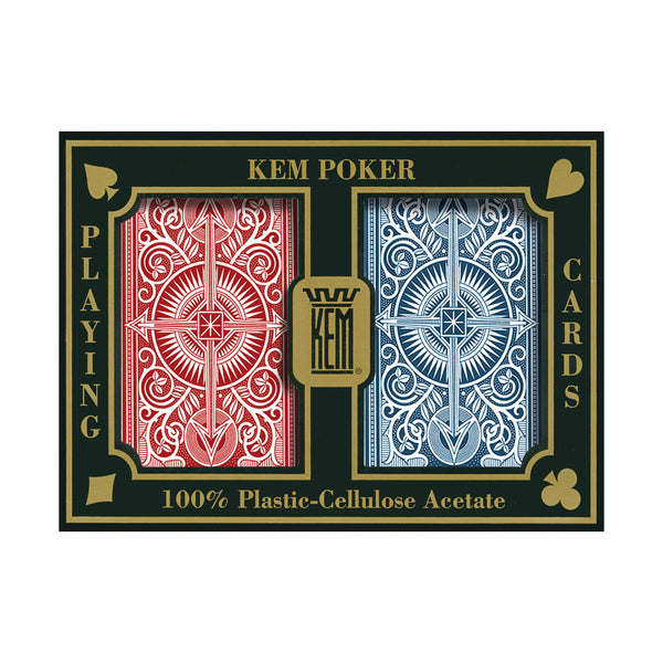 KEM Arrow Wide Set, 2 Jumbo Index Exclusive Spielkarten Pokersize