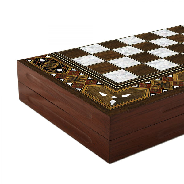 Backgammon Star Antik Mozaik Sedef Tavla