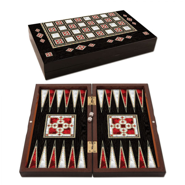 Backgammon Star Antik mini Sedef Tavla